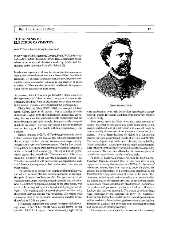 picture_Electrogravimetry Pdf 89665 | Electrogravimetry Bull Hist Chem Num7 P17 19
