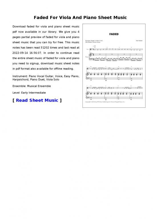 picture1_Piano Pdf 91256 | Faded For Viola And Piano