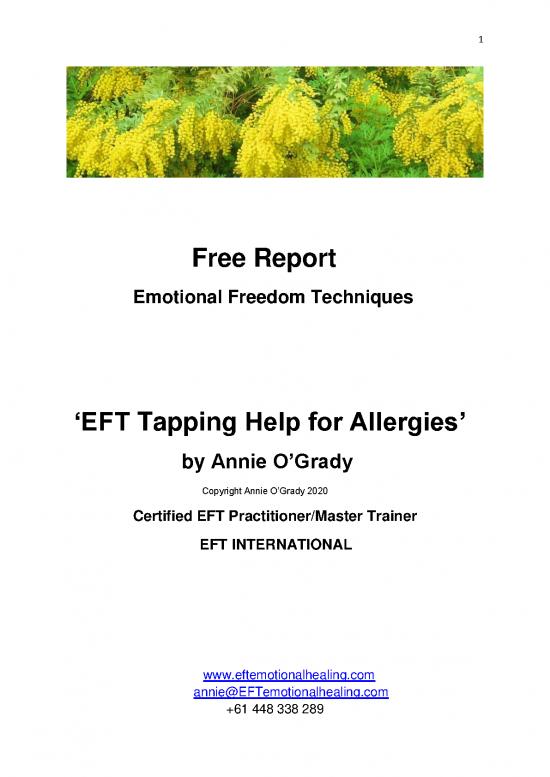 picture1_Eft Tapping Pdf 89651 | Free Report Allergies