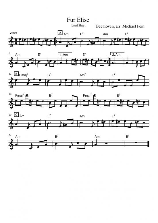 picture Fur Elise Pdf 90955 | Fur Elise