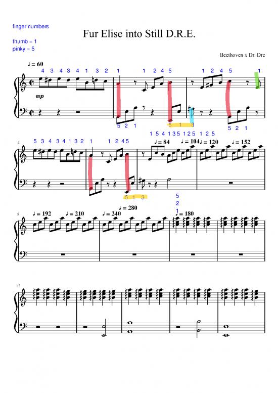 picture Fur Elise Pdf 90843 | Fur Elise Into Still  Annotated 1