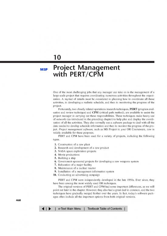 picture_Pert Cpm Pdf 89504 | Hillier&lieberman 7th Edition Chapter10