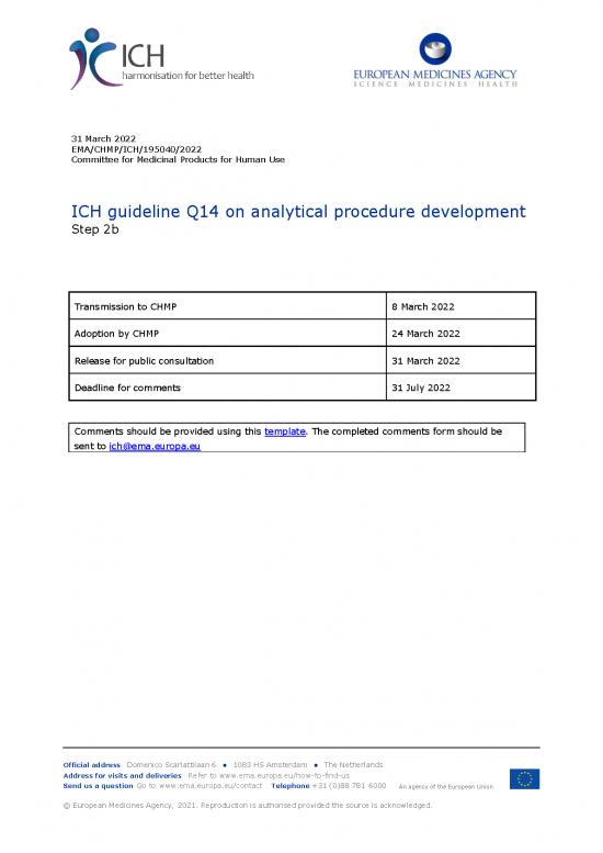 picture_Pharmaceuticals Pdf 89669 | Ich Guideline Q14 Analytical Procedure Development Step 2b En