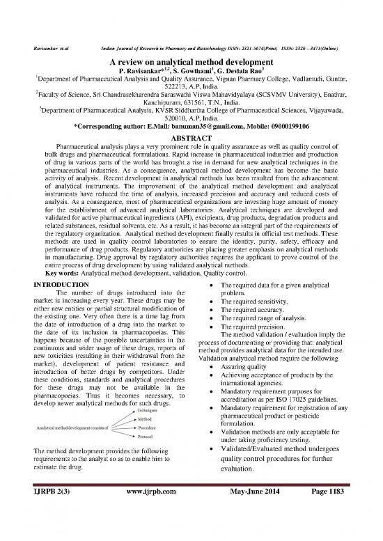 picture1_Thermal Analysis Pdf 89932 | Ijrpb 2(3) 9 Ravisankar 2 1183 1195