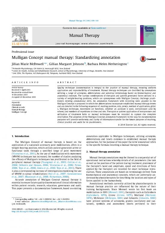 picture Mulligan Concept Pdf 91226 | Jill Annotation Mulligan Therapy