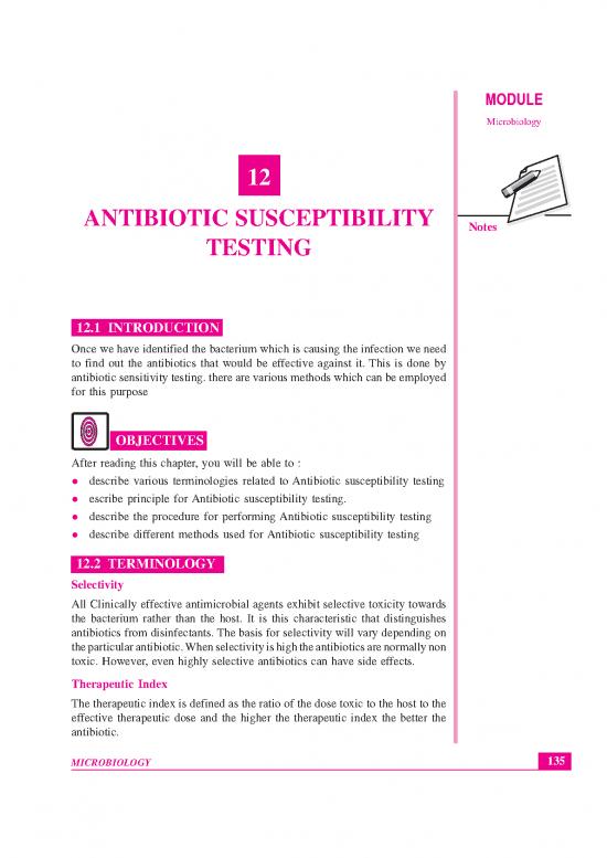picture1_Antimicrobial Susceptibility Testing Methods Pdf 91299 | Lesson 12