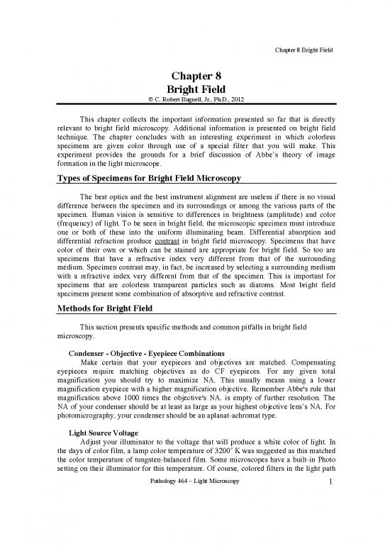 picture1_Light Microscopy Pdf 90182 | Lm Ch 8 Bright Field