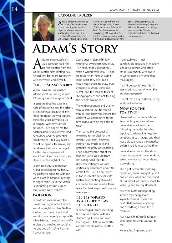 picture1_Matrix Reimprinting Pdf 89494 | Matrix Magazine Adams Story