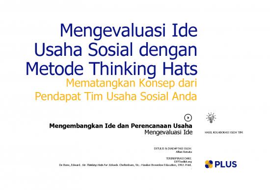 picture1_Education Pdf 91637 | Mengevaluasi Ide Usaha Sosial Dengan Metode Thinking Hats 2016juntue07350642316