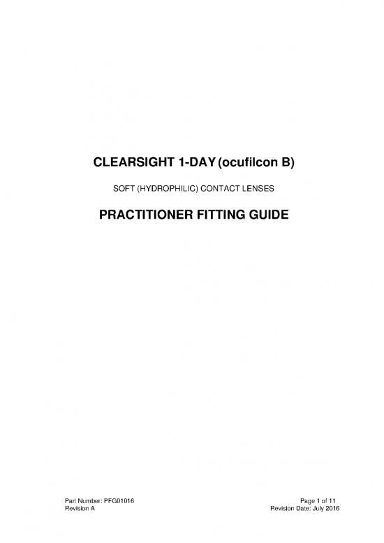 picture_Pfg01016 Ocufilcon B Clearsight 1 Day Practitioner Fitting Guide 0
