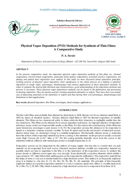 picture_Study Methods Pdf 90512 | Physical Vapor Deposition Pvd Methods For Synthesis Of Thin Films A Comparative Study