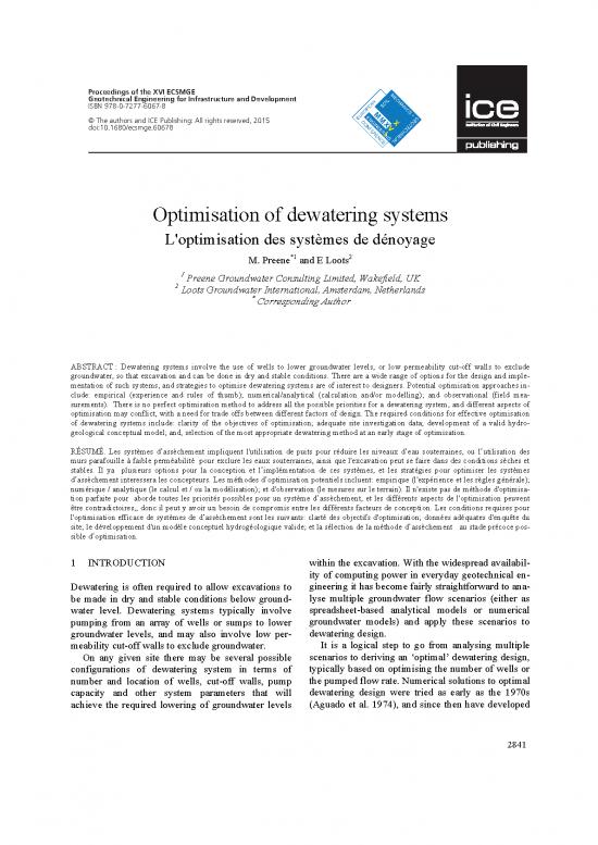 picture_Society Pdf 90396 | Preene And Loots 2015 Optimisation Of Dewateirng Systems