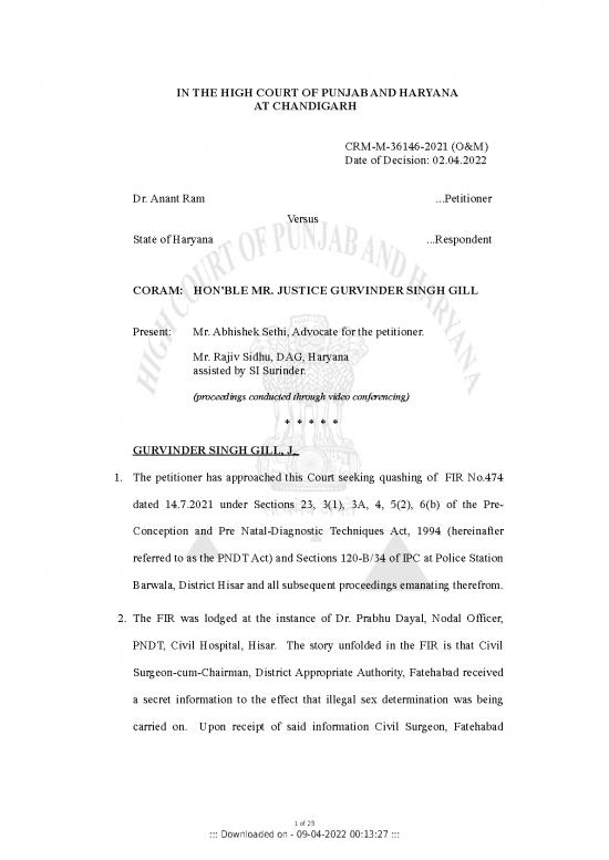 picture Pndt Act Pdf 90119 | Punjab Haryana Hc Pndt Hc 414378