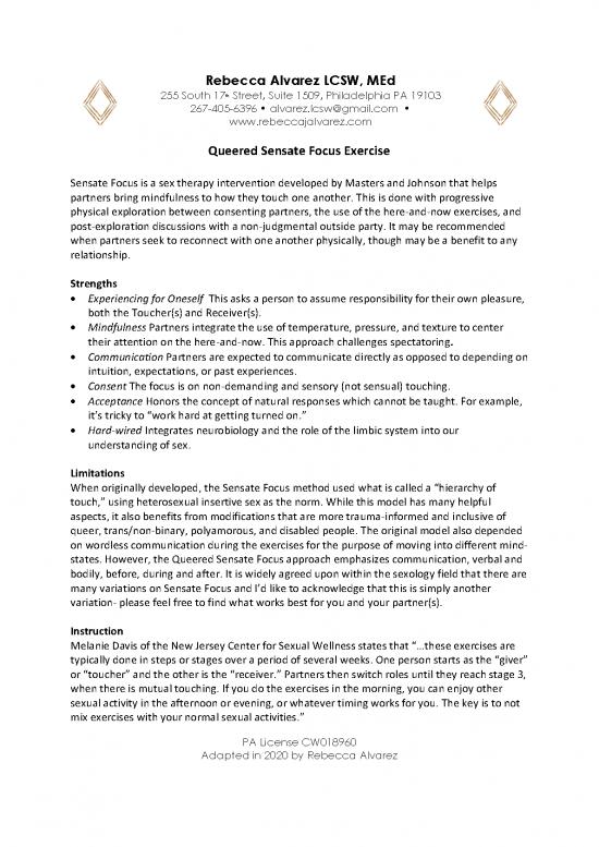 picture Sensate Focus Pdf 90443 | Queered Sensate Focus