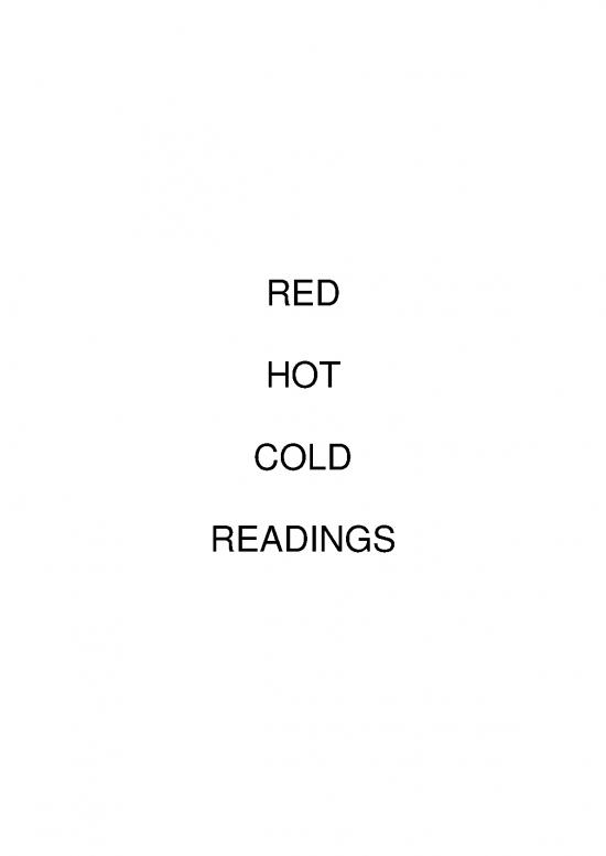 picture Cold Reading Pdf 89758 | Red Hot Cold Readings