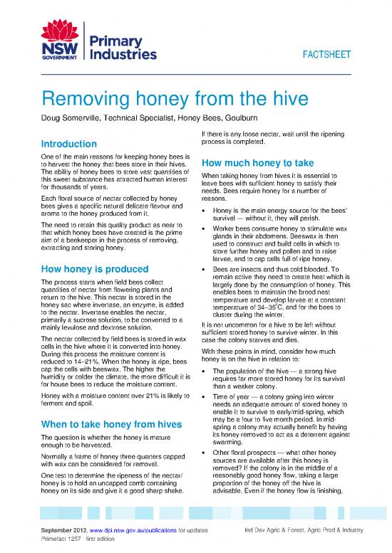 picture1_Removing Honey From The Hive