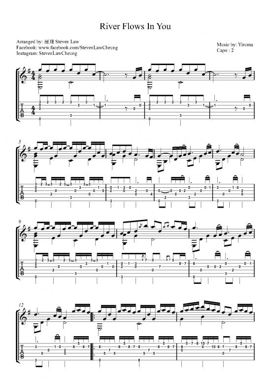 picture1_Piano Pdf 90652 | River Flows In You
