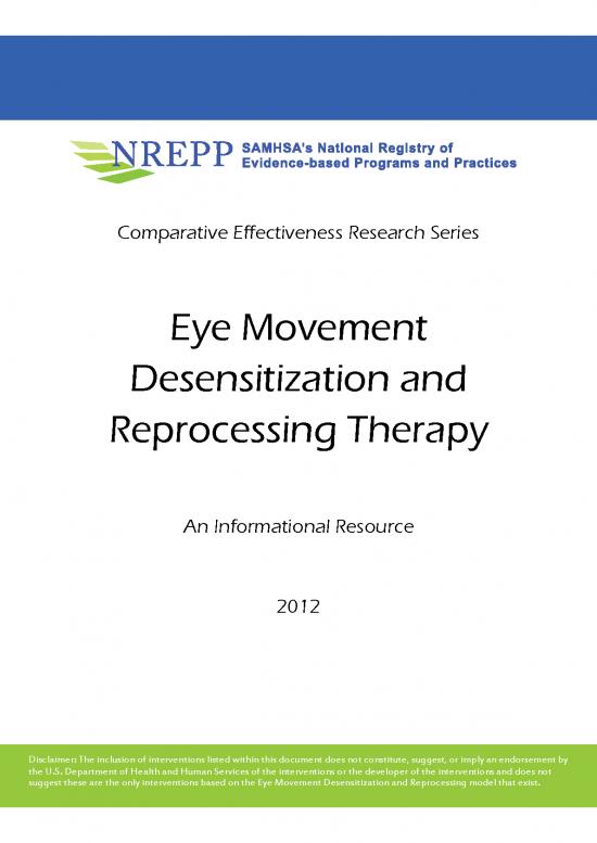 picture_Emdr Pdf 89676 | Samhsnrepp Comparative Effectiveness Research Series On Emdr Therapy