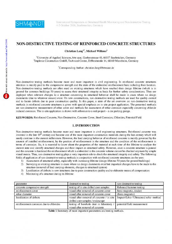 picture1_Non Destructive Testing Of Concrete Pdf 90273 | Shm Ndt 2018 Paper 45