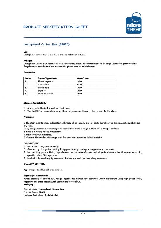 picture_Lactophenol Cotton Blue Staining Procedure Pdf 90198 | Si020 Pss 1379