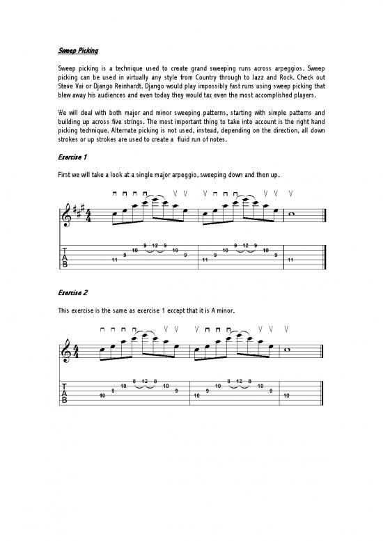 picture1_Therapeutic Exercise Pdf 89292 | Sweep Picking