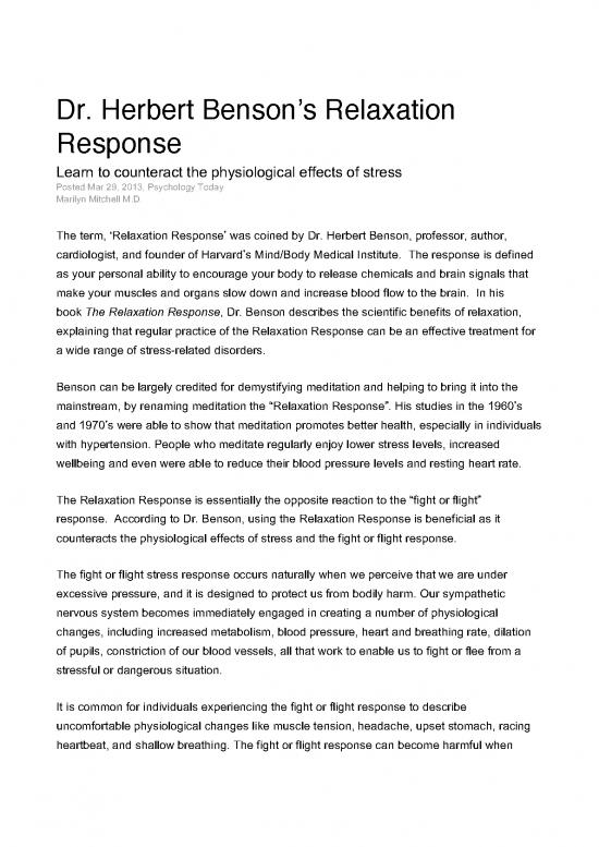 picture_The Relaxation Response Pdf 89752 | The Relaxation Response