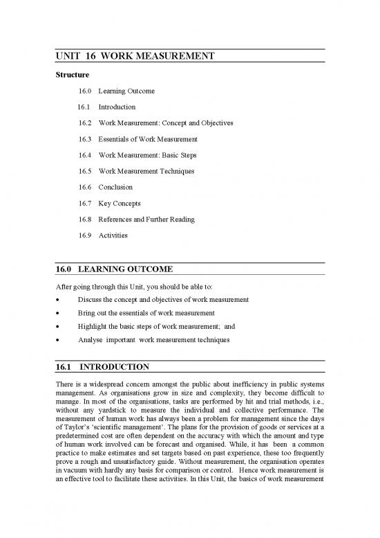 picture_Work Measurement Pdf 89658 | Unit 16