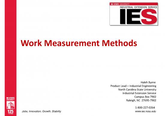 picture1_Work Measurement Pdf 89893 | Workmeasurement Halehbyrne