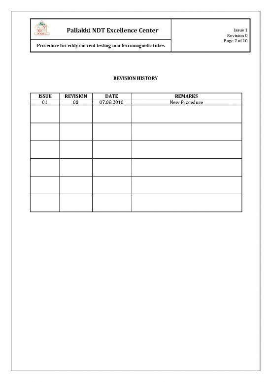 Eddy Current Testing Procedure Pdf 90348 Eddy Current Testing Procedure