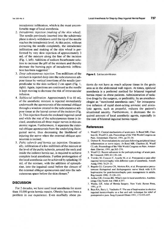 Education Pdf 90336 Amid An Sur 1994 Local Anesthesia For Inguinal