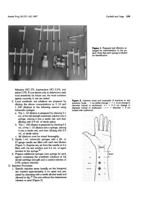 Anesth Prog A Guideline To Local Anesthetic Allergy Testing