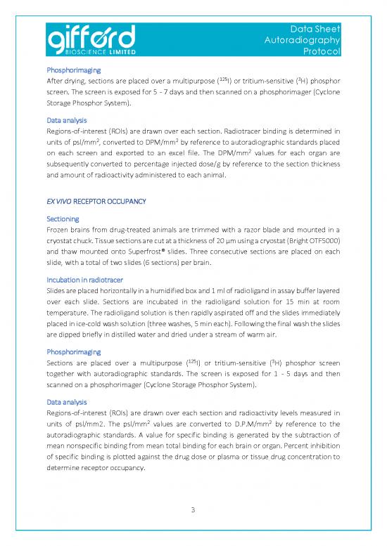 Thermal Analysis Pdf 89781 Autoradiography Protocol Document