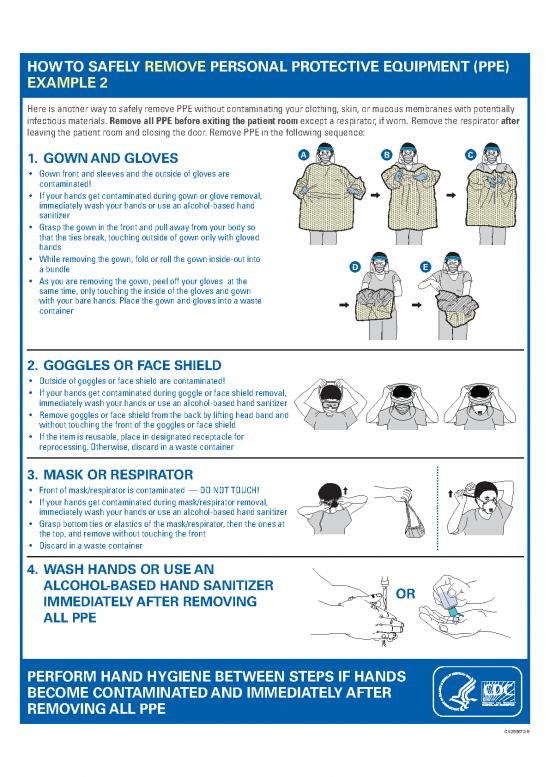 Personal Protective Equipment Pdf 89460 | Ppe Sequence