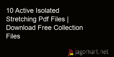picture 10 Active Isolated Stretching Pdf Files | Download Free Collection Files