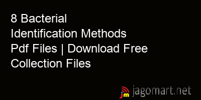 picture 8 Bacterial Identification Methods Pdf Files | Download Free Collection Files