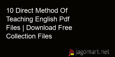 picture 10 Direct Method Of Teaching English Pdf Files | Download Free Collection Files