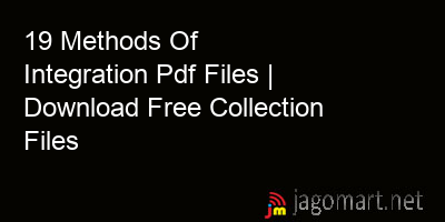 picture 19 Methods Of Integration Pdf Files | Download Free Collection Files