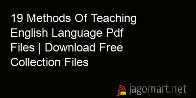 picture 19 Methods Of Teaching English Language Pdf Files | Download Free Collection Files