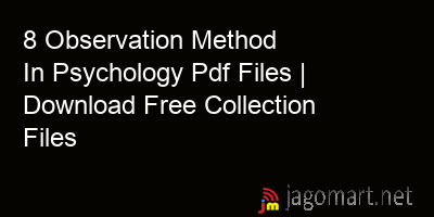 picture 8 Observation Method In Psychology Pdf Files | Download Free Collection Files