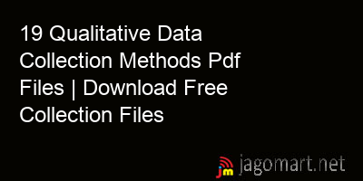 picture 19 Qualitative Data Collection Methods Pdf Files | Download Free Collection Files