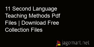 picture 11 Second Language Teaching Methods Pdf Files | Download Free Collection Files