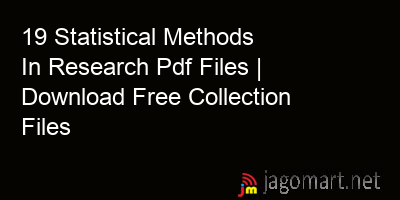 picture 19 Statistical Methods In Research Pdf Files | Download Free Collection Files