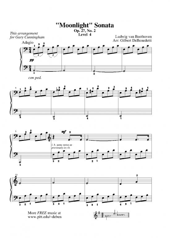 picture Moonlight Sonata Pdf 91982 | 4moonlight