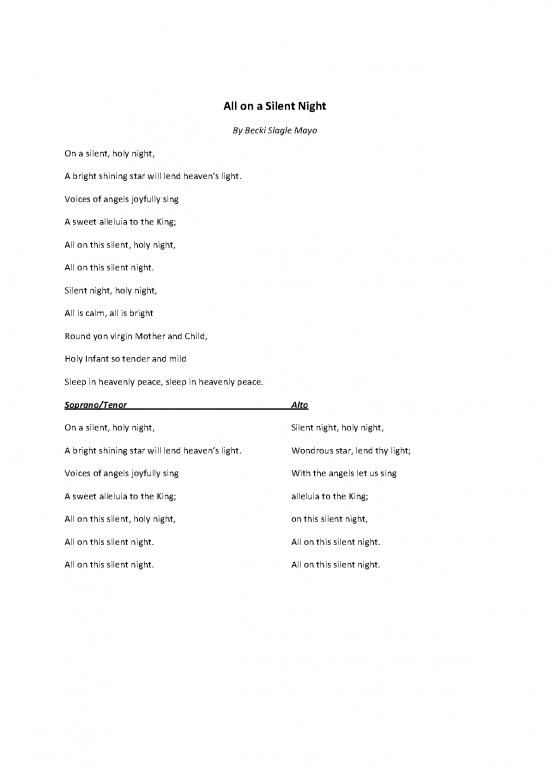 picture_All On A Silent Night