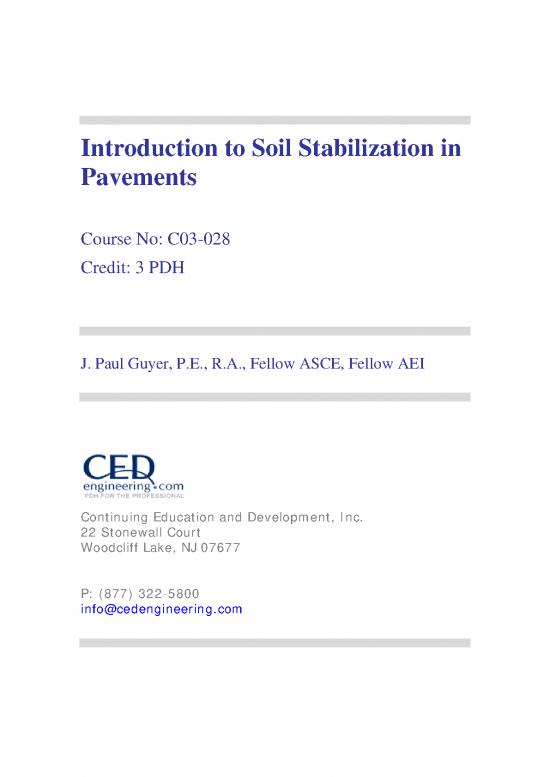 Education Pdf 91821 An Introduction To Soil Stabilization For