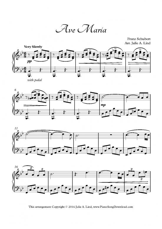 picture Ave Maria Schubert Pdf 92374 | Ave Maria