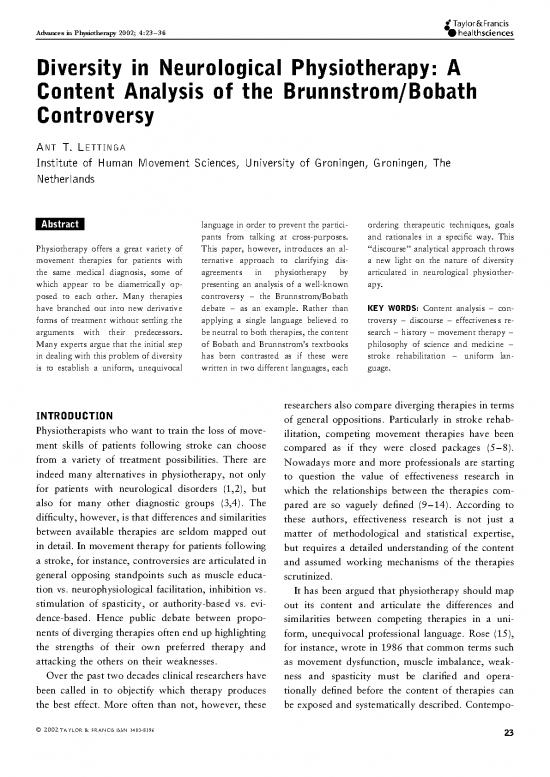 picture_Language Pdf 92543 | Brunnstrom Bobath Controversy Lettinga 2002 Advances In Physiotherapy