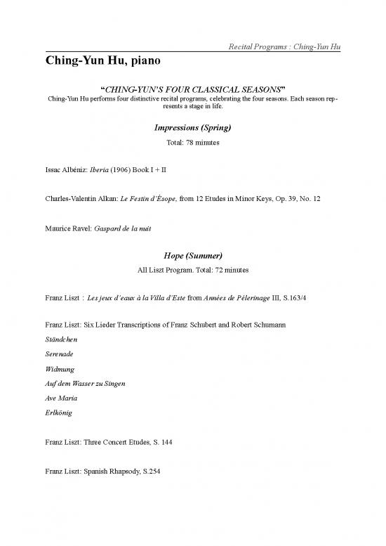 picture Piano Pdf 93106 | Ching Yun Hu Recital Programs