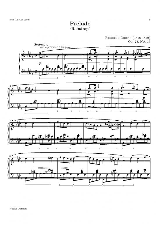 picture Chopin Raindrop Prelude Pdf 94011 | Chop 28 15 Let