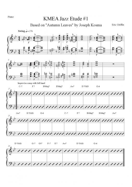 picture Piano Pdf 93328 | Etude Piano 1